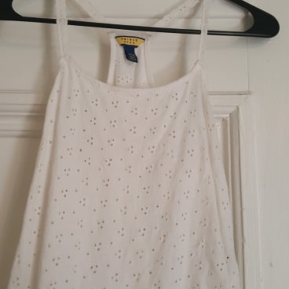 Eyelet Babydoll Racerback Tank - Picture 2 of 2